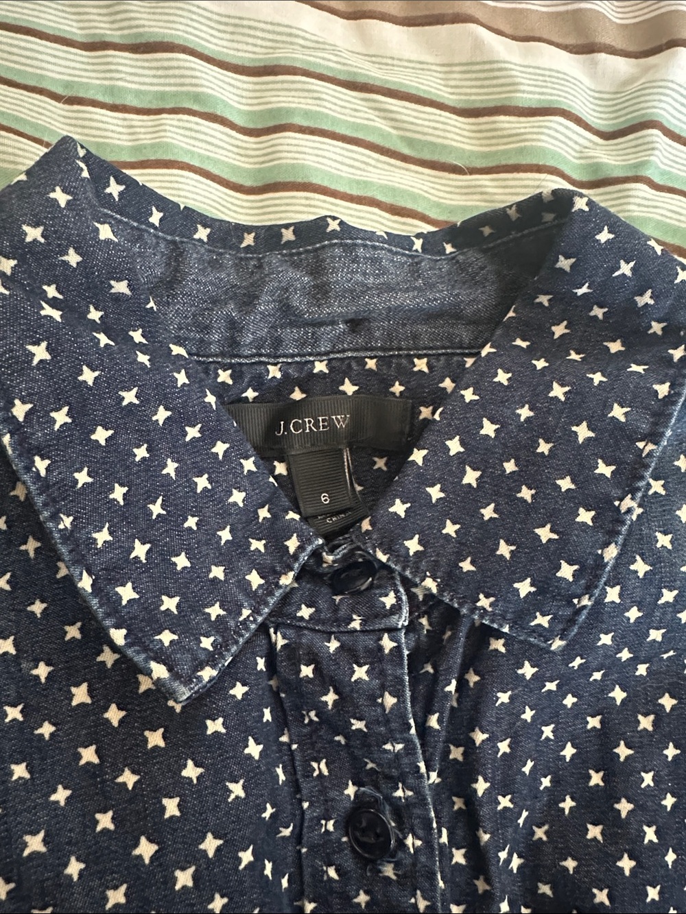 J. Crew patterned chambray - Picture 2 of 2